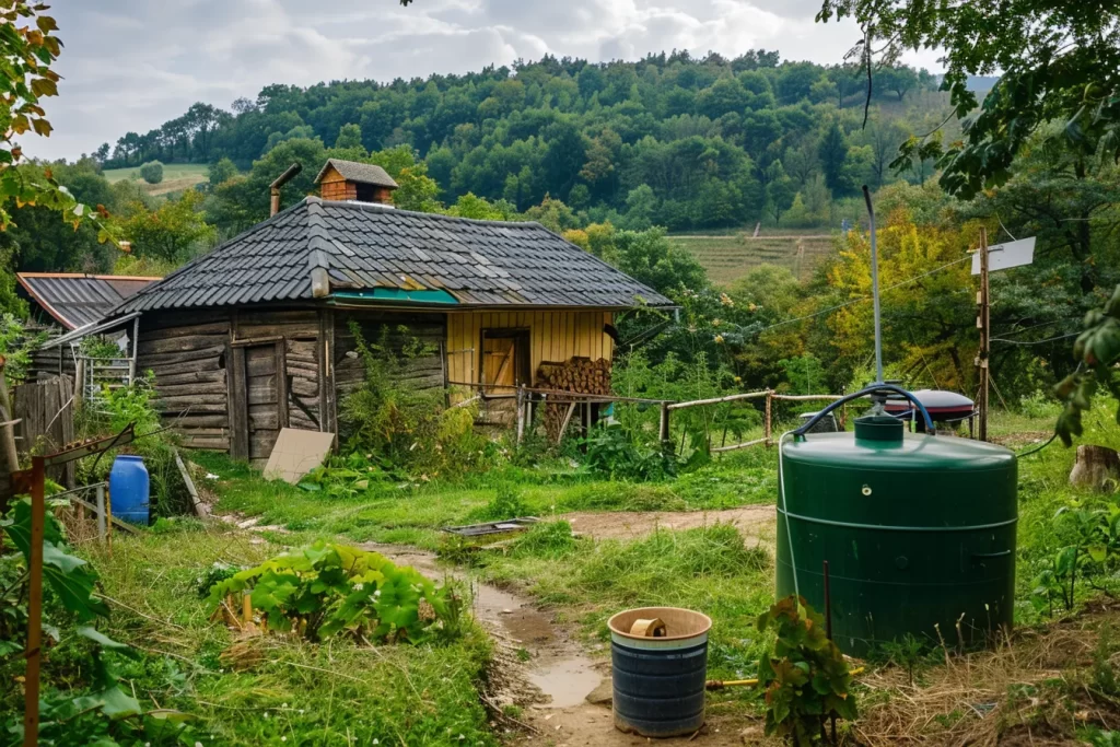 domácí bioplynova stanice na chatě