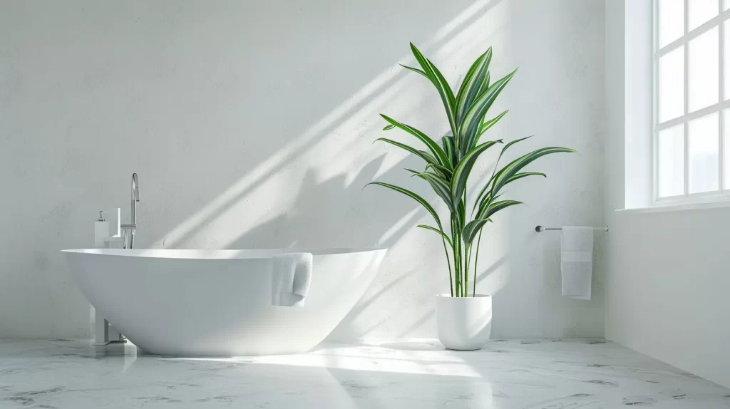 dracena minimalismus luxusní koupelna