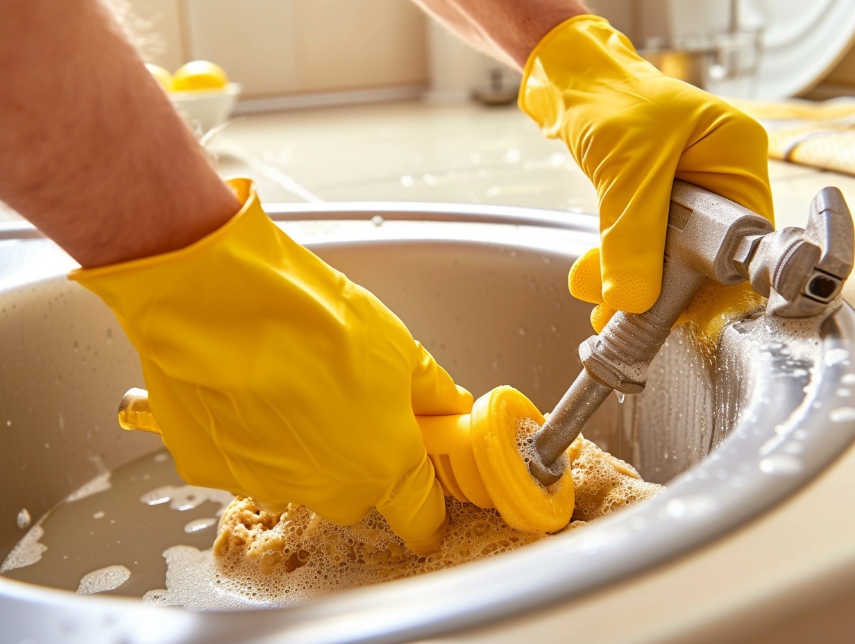 jak vyčistit odpad ve dřezu