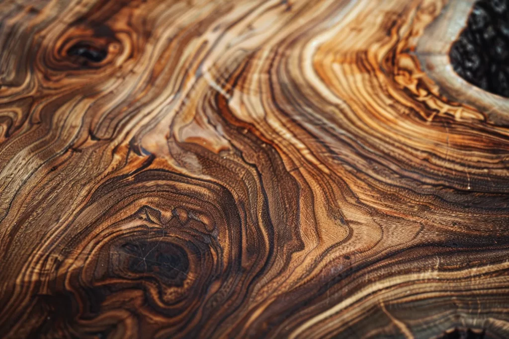 krásné textury akátového dřeva