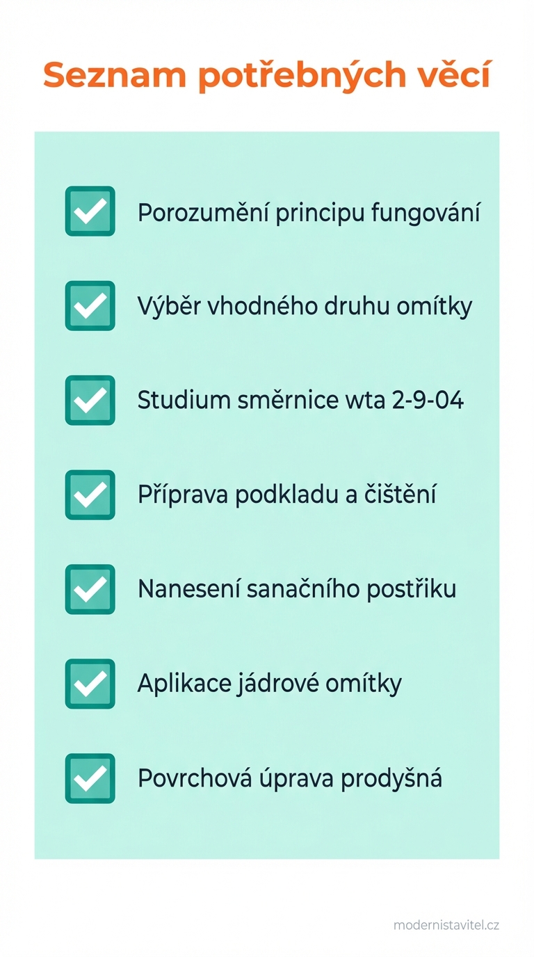 sanační omítka: seznam