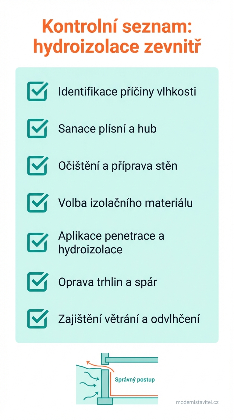hydroizolace sklepa zevnitř: seznam