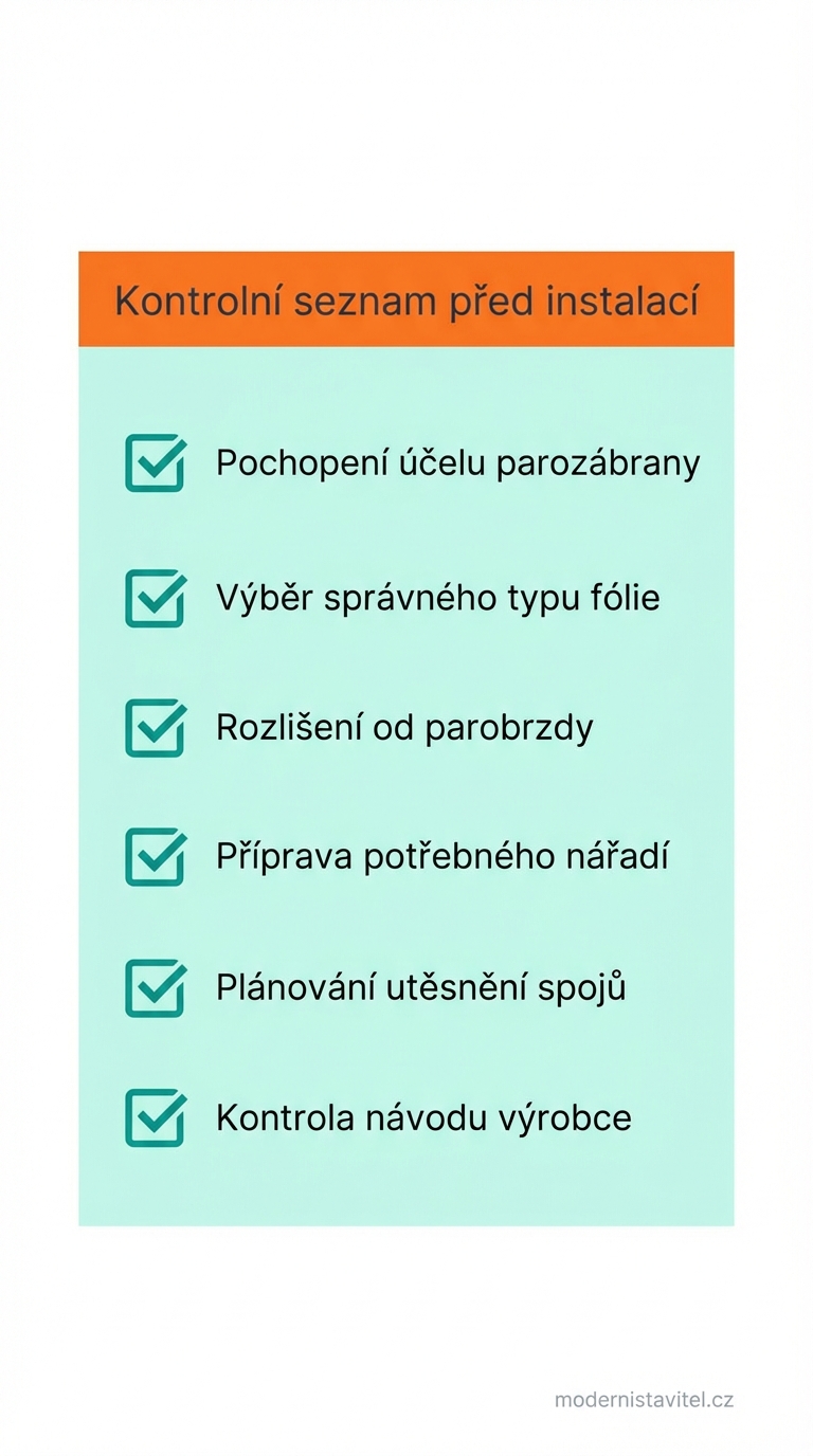 parozábrana: seznam