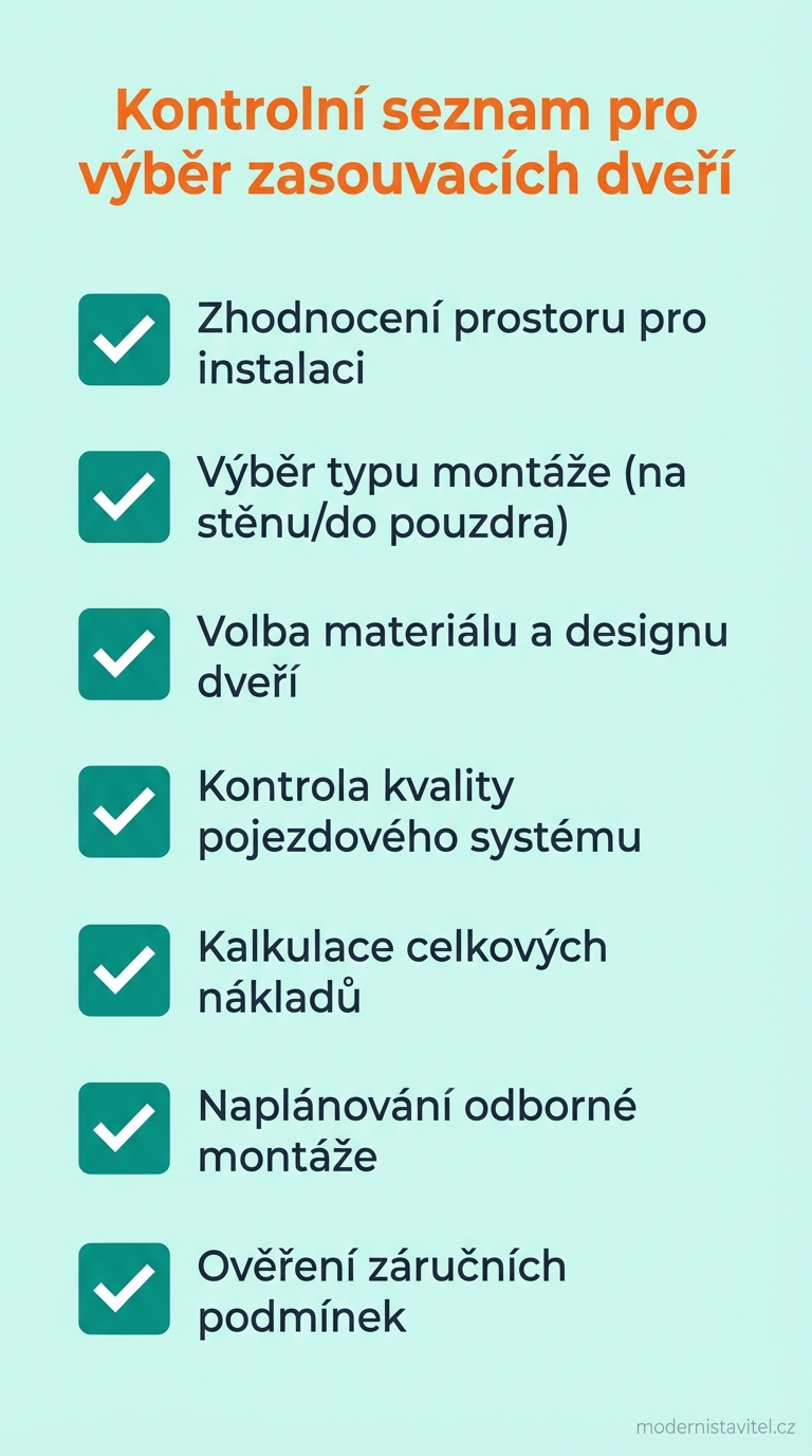 zasouvací dveře: seznam