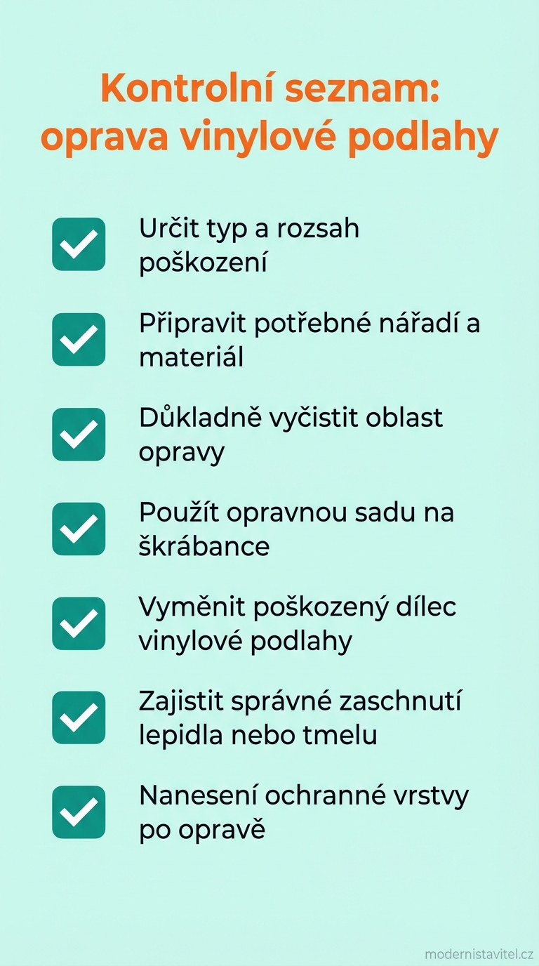 jak opravit vinylovou podlahu: seznam