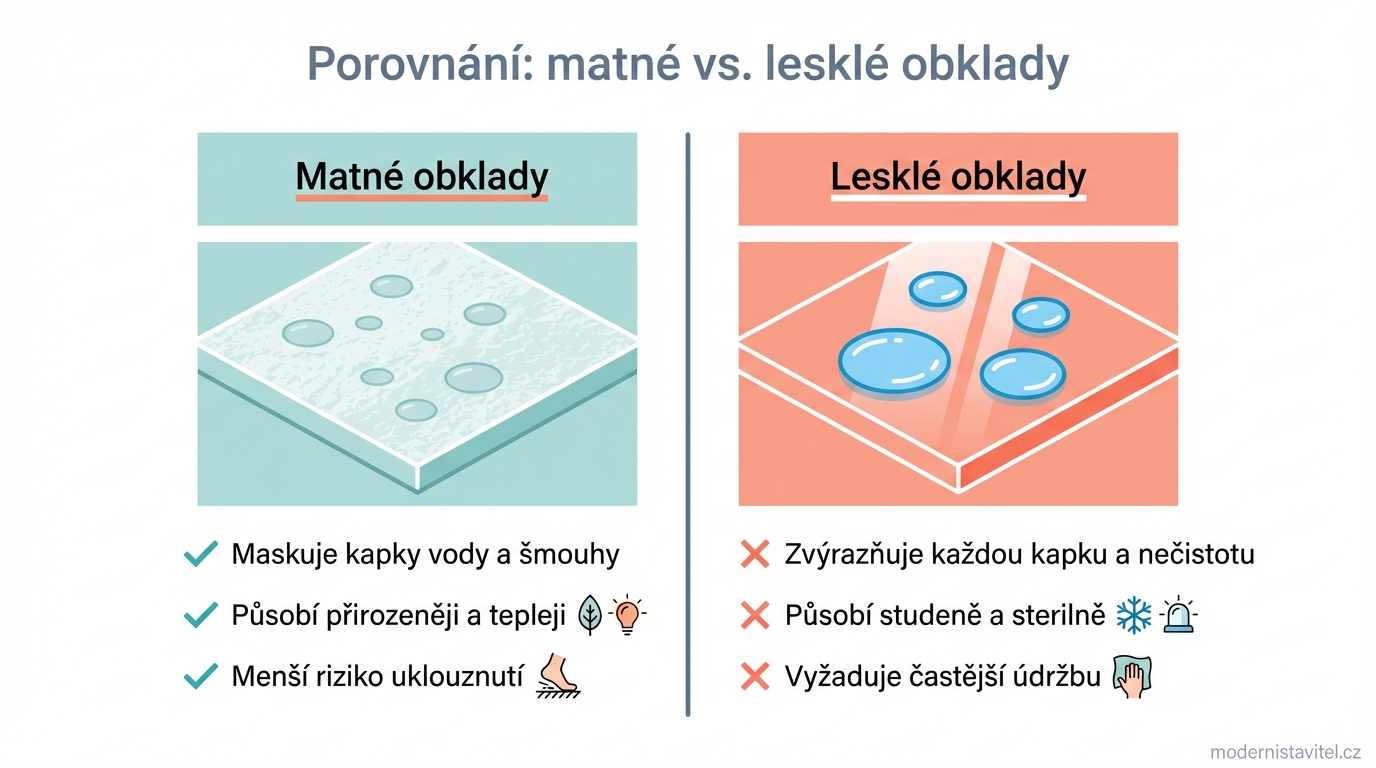 obklady do koupelny: srovnání povrchů