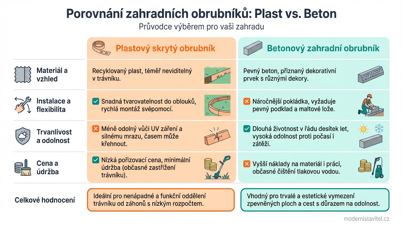 obrubník zahradní: srovnani