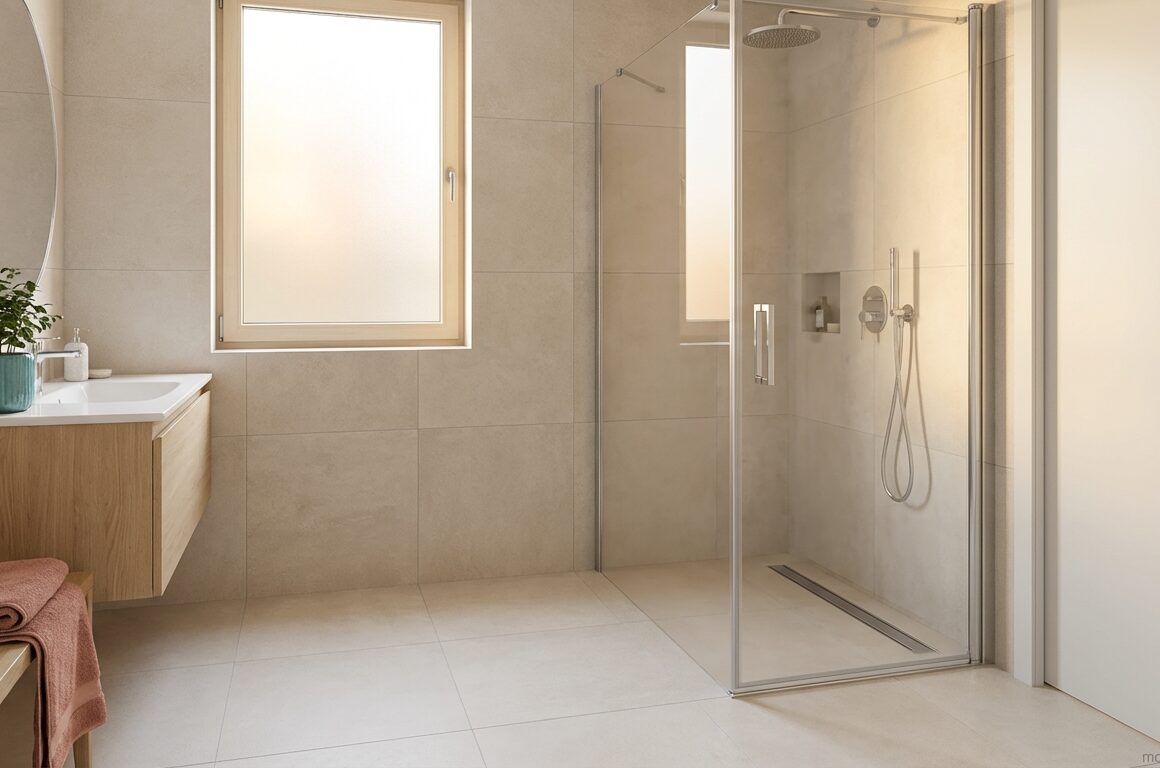 sprchový kout bez vaničky: vizualizace