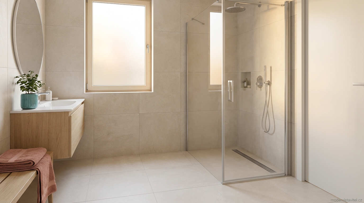 sprchový kout bez vaničky: vizualizace
