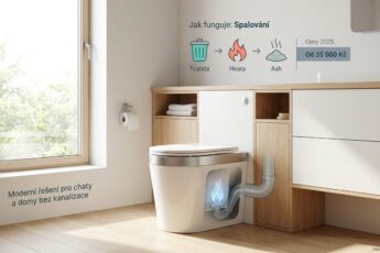 spalovací toaleta: vizualizace