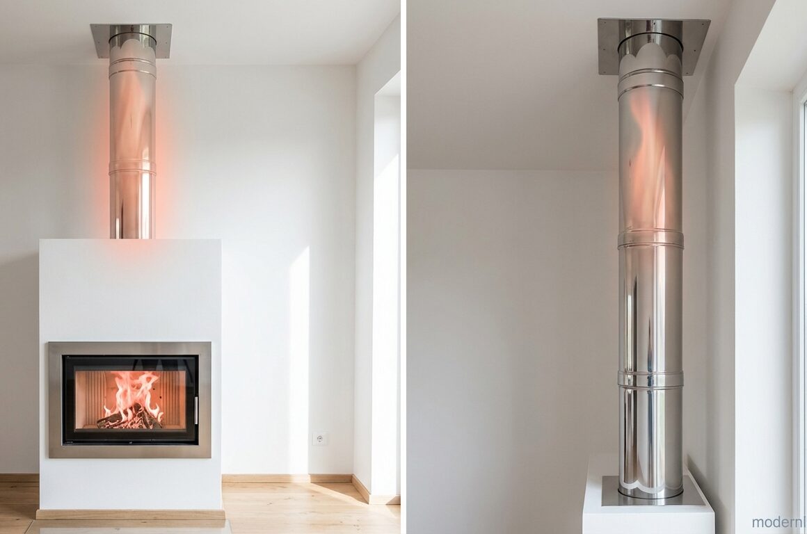 jak změřit tah komína: vizualizace