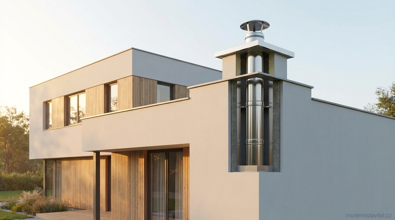 vyvložkování komínu: vizualizace