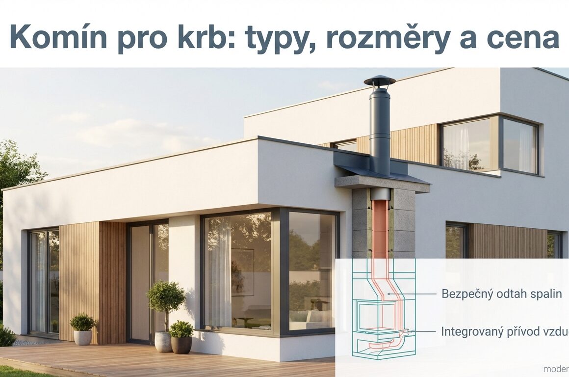 komín pro krb: vizualizace
