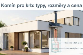 komín pro krb: vizualizace