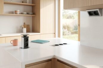 zásuvky na kuchyňskou linku: vizualizace