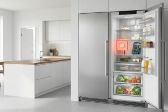 vadný termostat v lednici: vizualizace