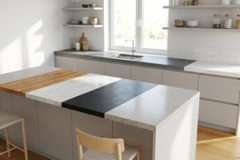 kuchyňské pracovní desky: vizualizace