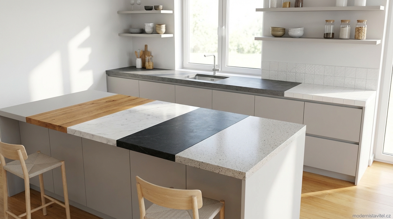 kuchyňské pracovní desky: vizualizace