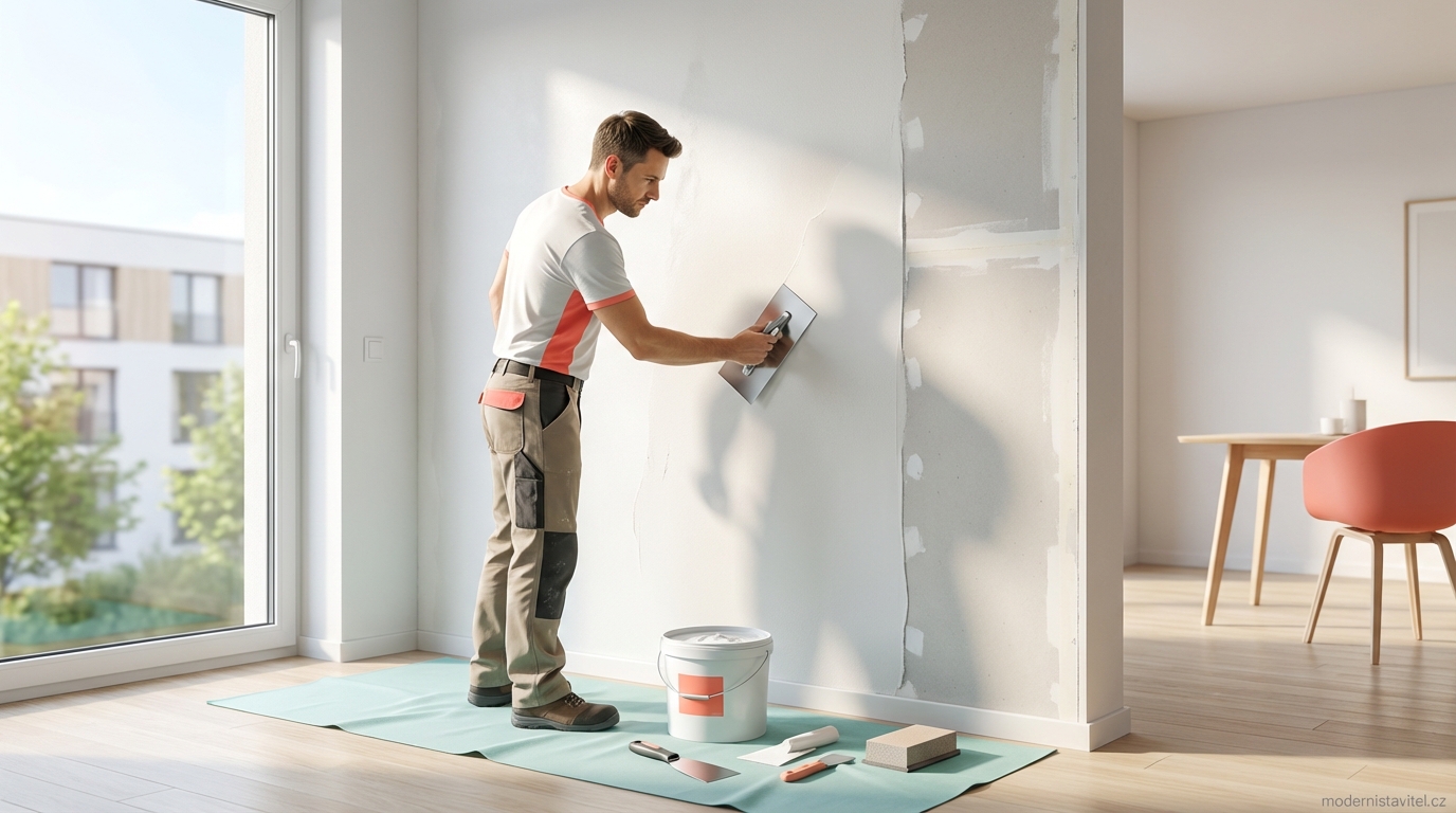 tmel na zeď: vizualizace