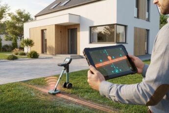 trasování kanalizace: vizualizace