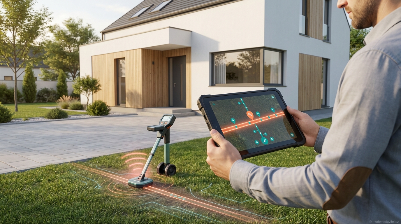 trasování kanalizace: vizualizace