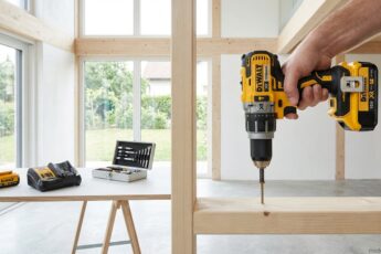 aku vrtačka dewalt: vizualizace