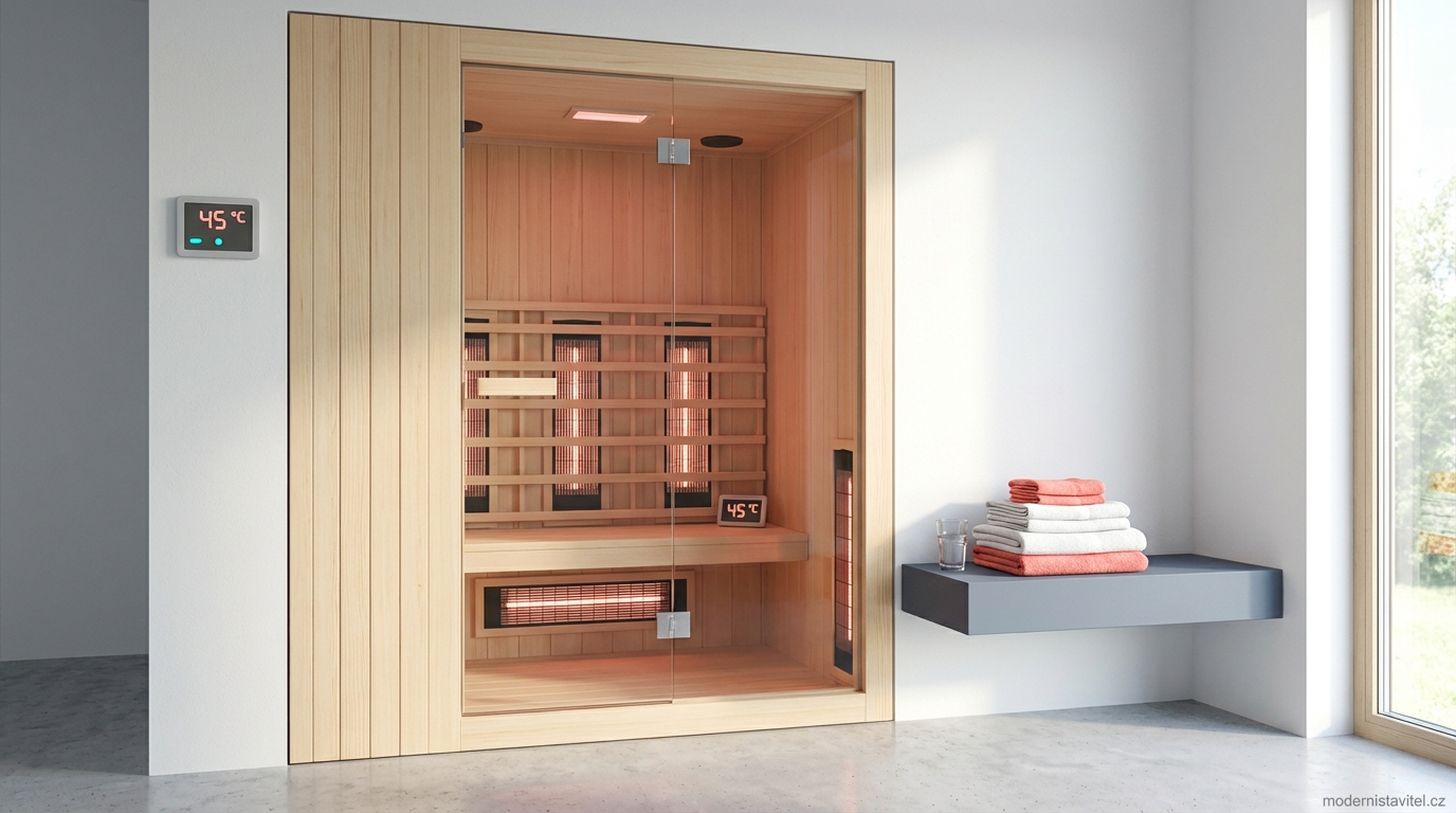 infrasauna teplota: vizualizace