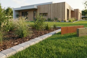 obrubník zahradní: vizualizace