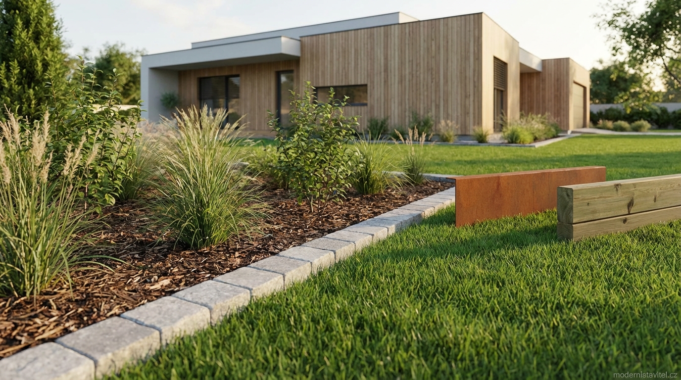 obrubník zahradní: vizualizace