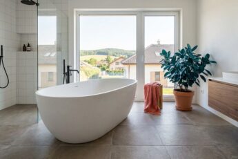 samostatná vana: vizualizace