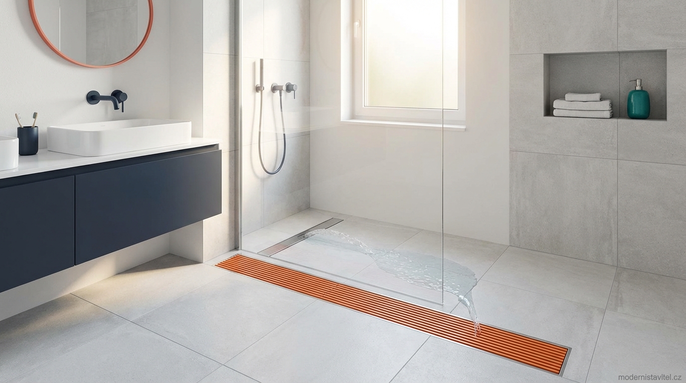 podlahová vpusť: vizualizace