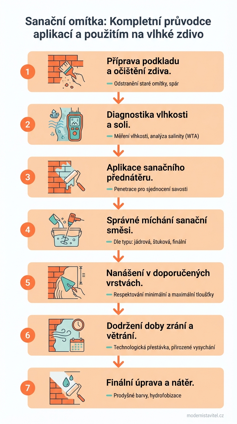 sanační omítka: infografika