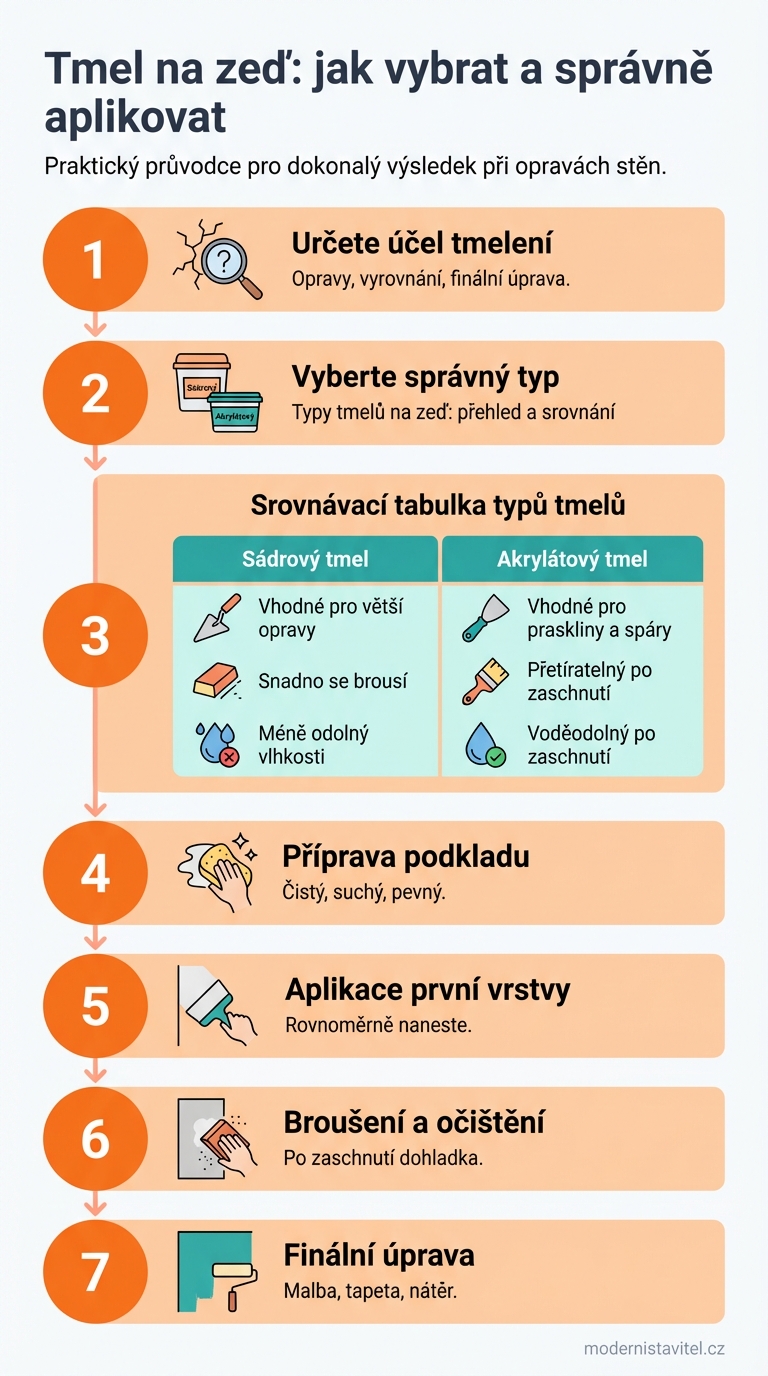 tmel na zeď: infografika