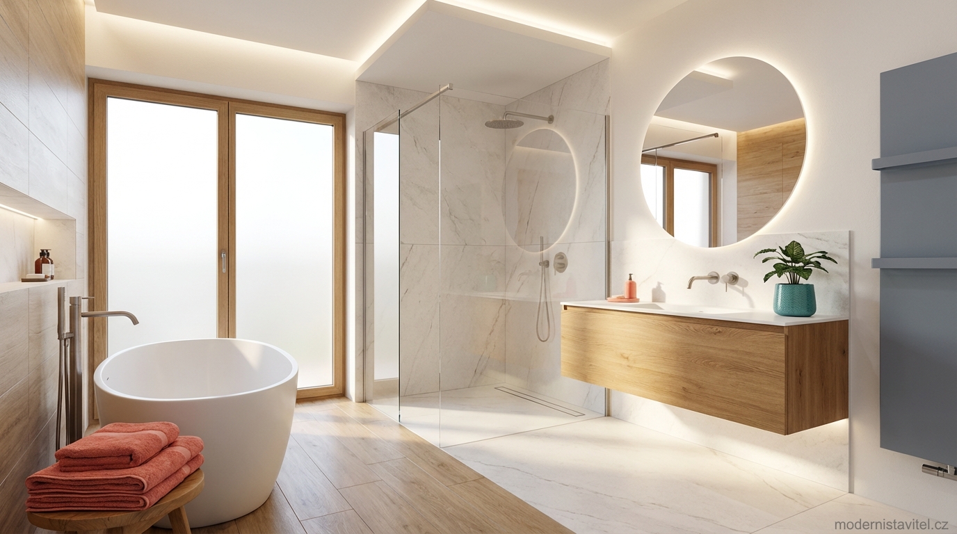 moderní koupelna: vizualizace