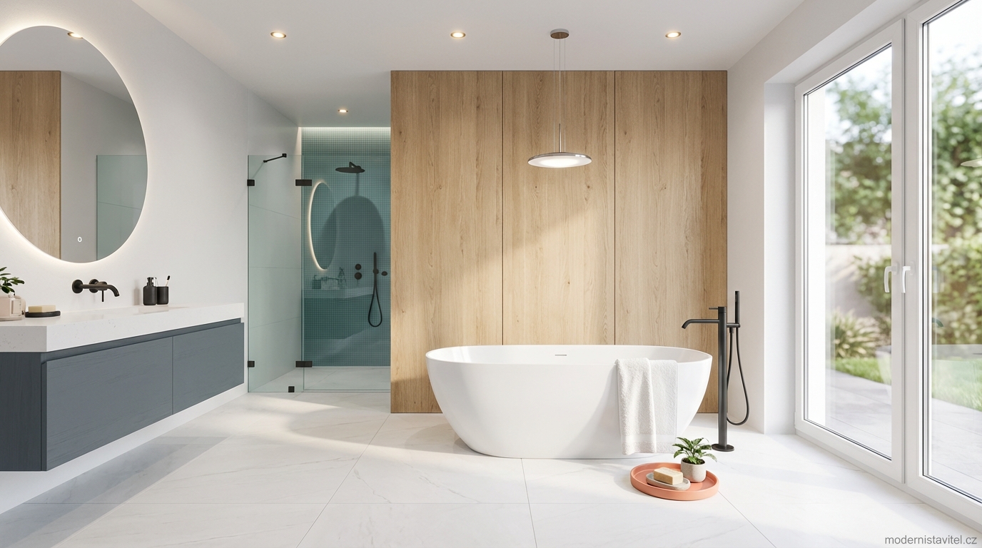 samostatná vana: vizualizace