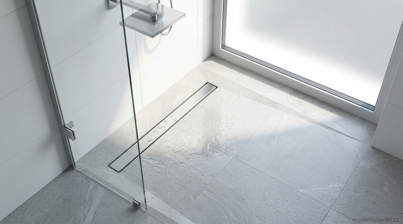 podlahová vpusť: vizualizace