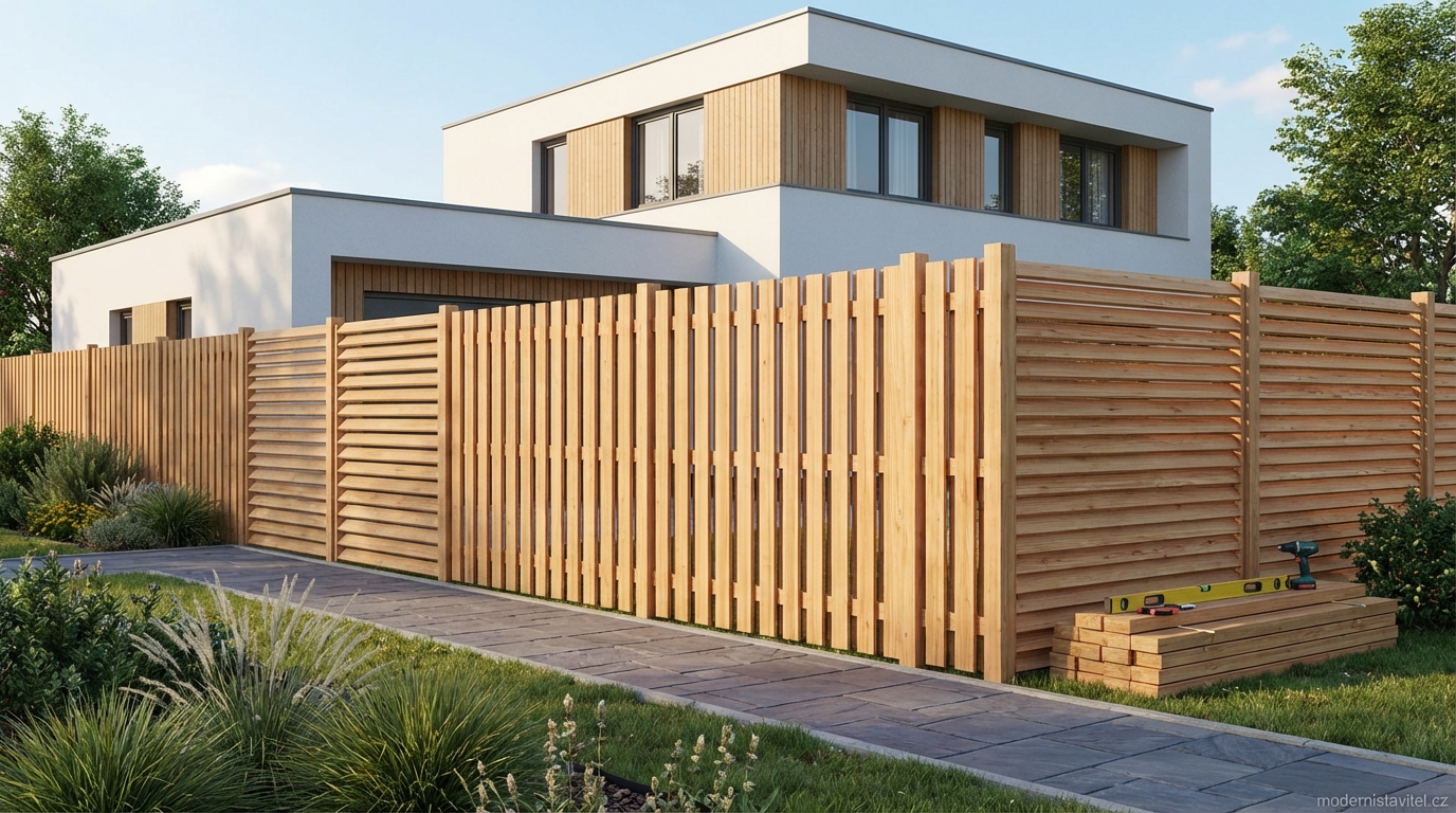 dřevěný plot: vizualizace