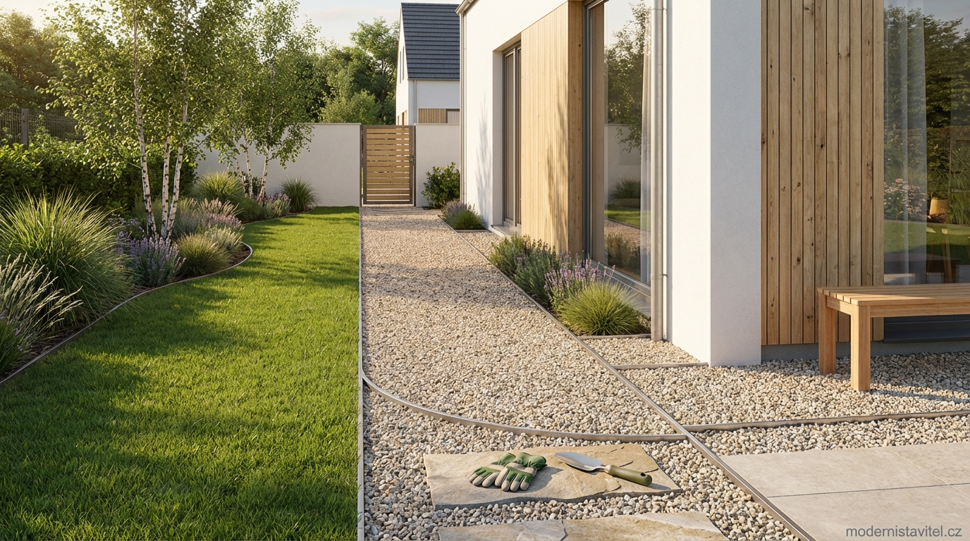 štěrkový chodník: vizualizace