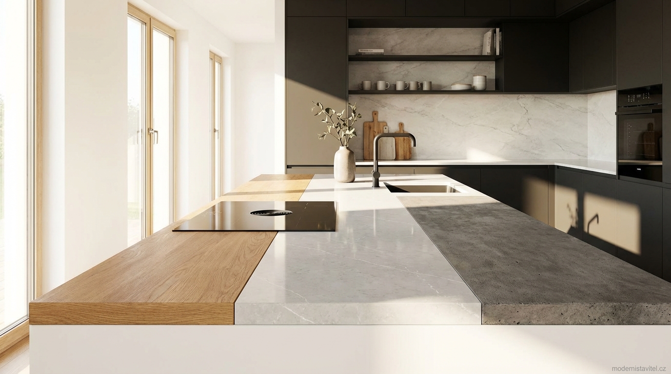 kuchyňské pracovní desky: vizualizace