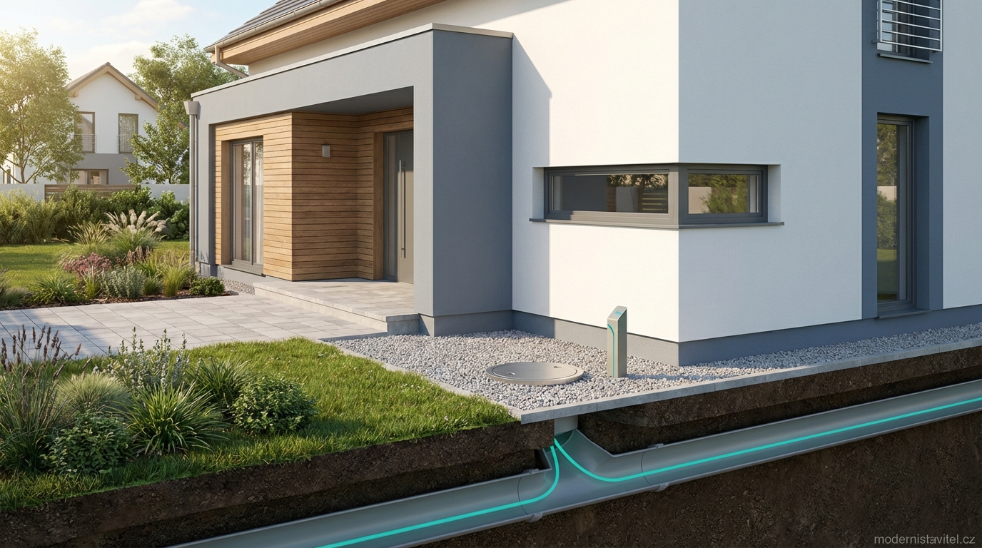 trasování kanalizace: vizualizace