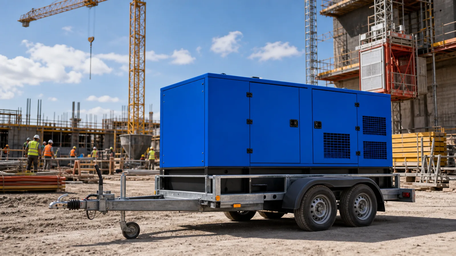 Záložní zdroj pro velký developerský projekt: jak napájet výstavbu bytového komplexu bez přípojky – mobilní elektrocentrála Valeon