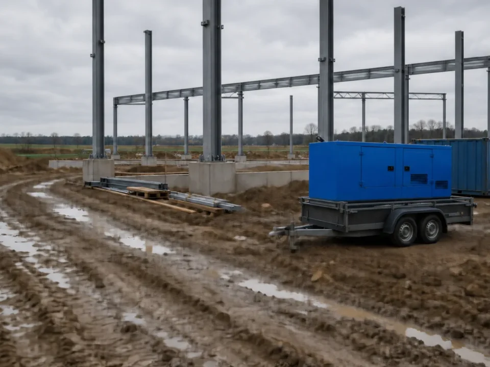Dálniční stavba v letní sezóně: napájení uzavírek a zázemí daleko od přípojky – mobilní elektrocentrála Valeon