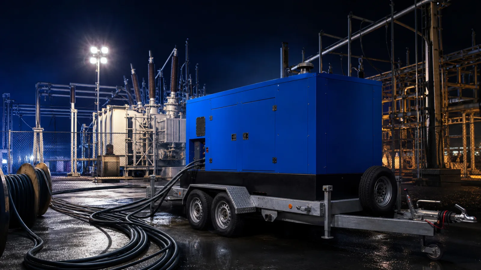 Plánovaná odstávka areálové rozvodny: jak překlenout týden bez vlastní přípojky – mobilní elektrocentrála Valeon