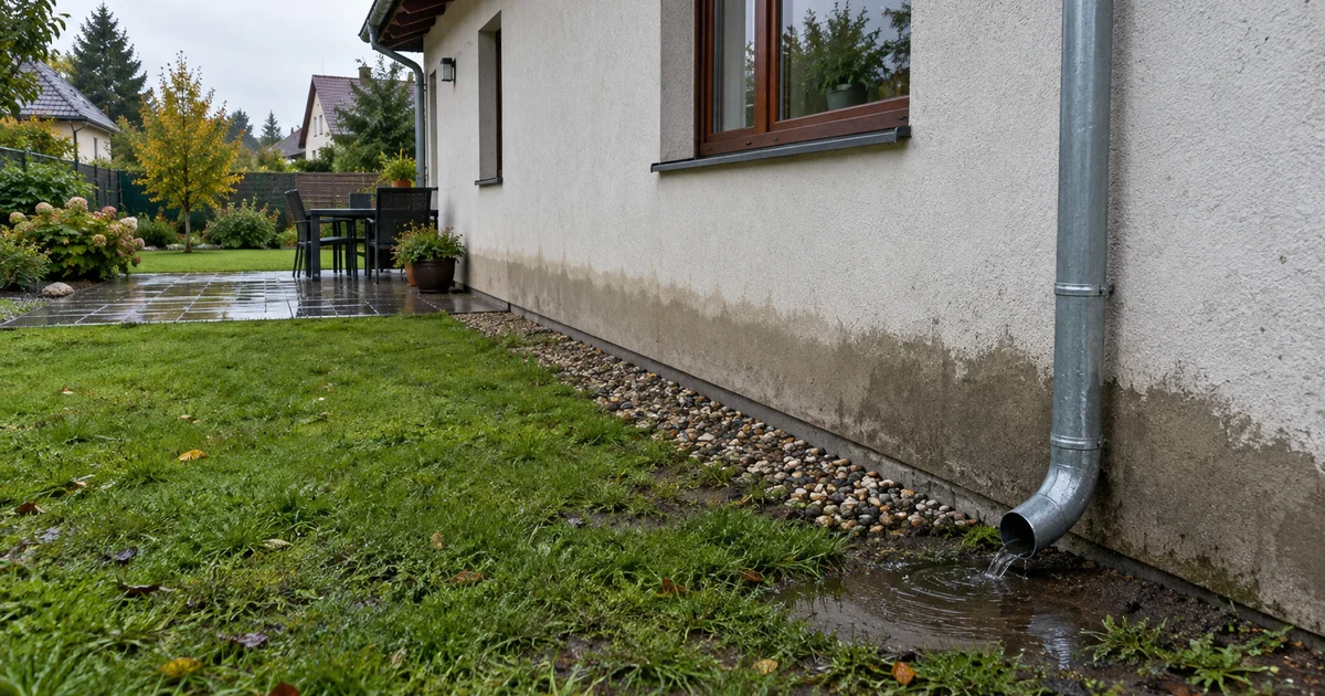 Odvodnění okolí domu: spád terénu, drenáž a svody